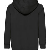 Unisex Classic Drop Shoulder Hooded Sweatshirt - Black