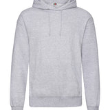 Unisex Classic Drop Shoulder Hooded Sweatshirt - Heather Grey