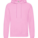 Unisex Classic Drop Shoulder Hooded Sweatshirt - Pink