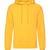Unisex Classic Drop Shoulder Hooded Sweatshirt - Yellow