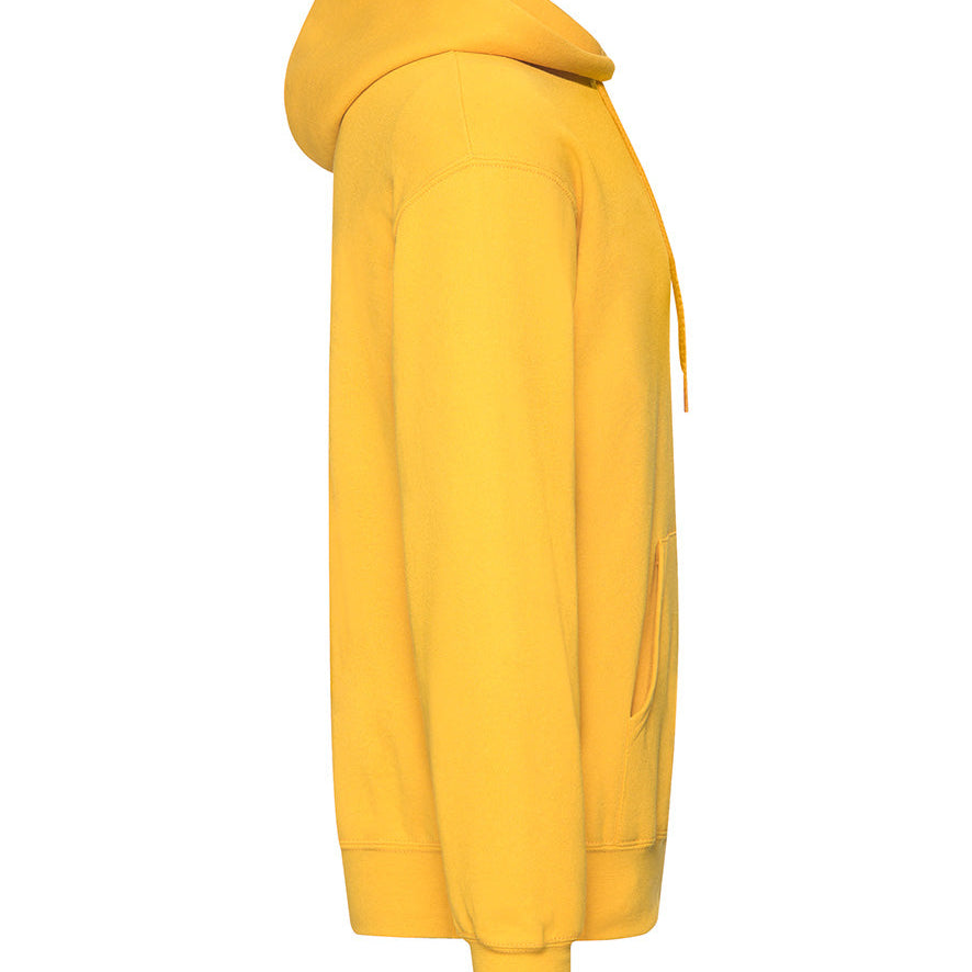 Unisex Classic Drop Shoulder Hooded Sweatshirt - Yellow