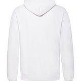 Unisex Classic Drop Shoulder Hooded Sweatshirt - White