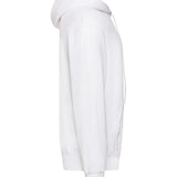 Unisex Classic Drop Shoulder Hooded Sweatshirt - White