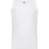 Men's 100% Cotton Classic Athletic Vest - White