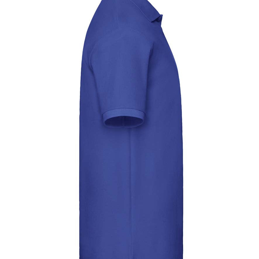 Men's Classic Cotton Short Sleeve Pique Polo Shirt - Royal Blue