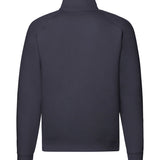 Men's Professional Raglan Style Quarter Zip Cotton Sweatshirt  - Navy