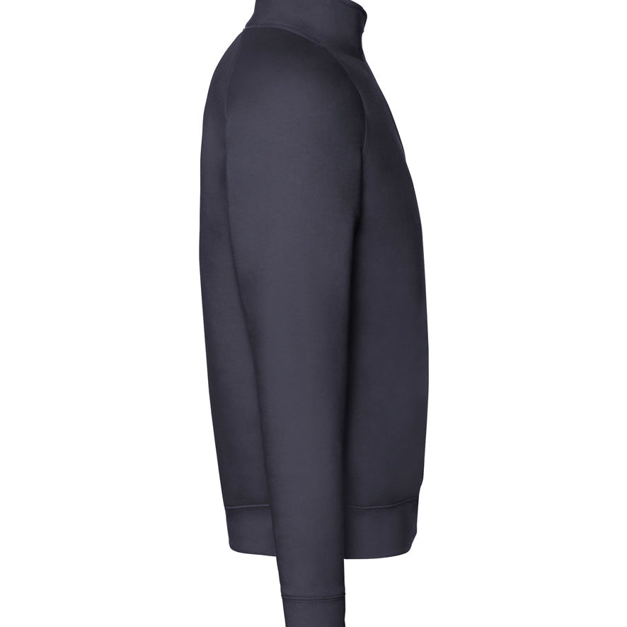 Men's Professional Raglan Style Quarter Zip Cotton Sweatshirt  - Navy