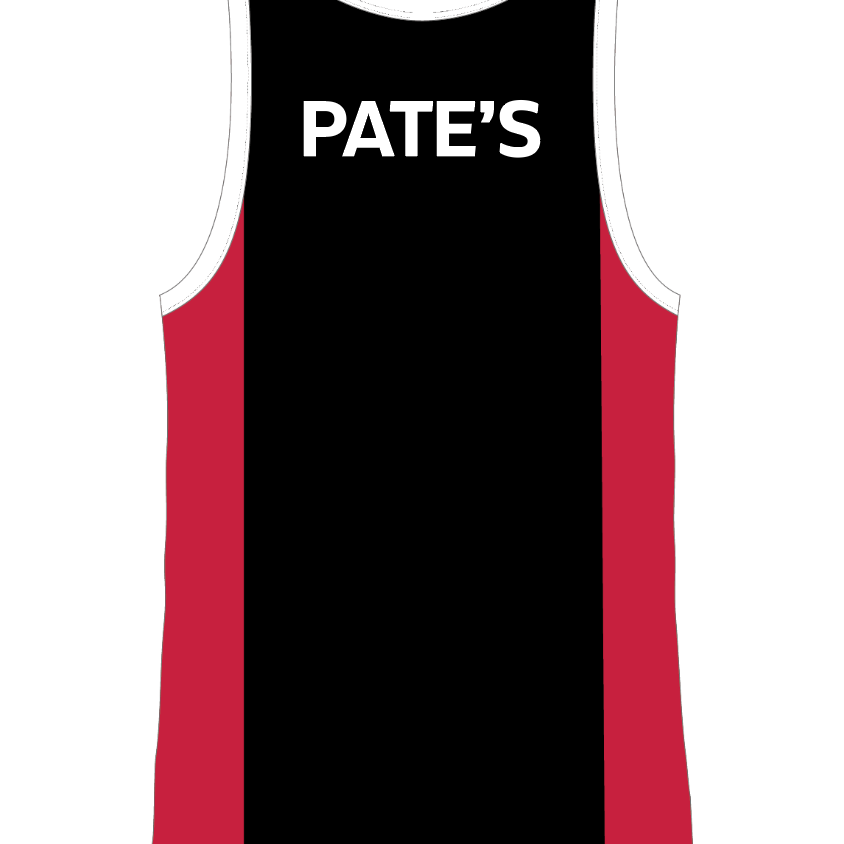 Pate's Girls Optional Athletics Vest - Black