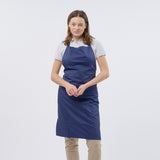 Unisex Professional Poly/Cotton Adjustable Bib Apron - Navy