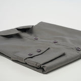 Women's Professional Long Sleeve Breathable Poplin Blouse - Dark Grey