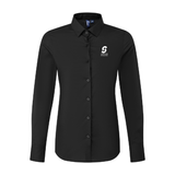 UCS Taunton College Women's Long Sleeve Breathable Poplin Blouse - Black