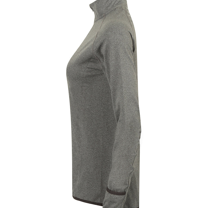 Women's Professional Quarter Zip Performance Top - Grey
