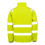 UCS Transport Team Two Layer Hi Vis Soft Shell Jacket - Yellow