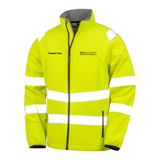 UCS Transport Team Two Layer Hi Vis Soft Shell Jacket - Yellow