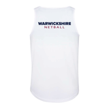 Warwickshire Netball Club Women's Team Sports Breathable Vest - White