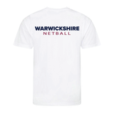 Warwickshire Netball Club Women's Technical T-Shirt - White