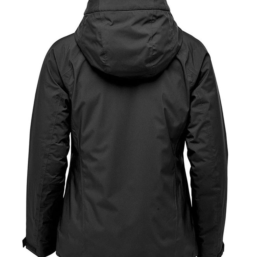 Women's Premium Waterproof & Breathable Waterproof Jacket With Adjustable Hood - Black
