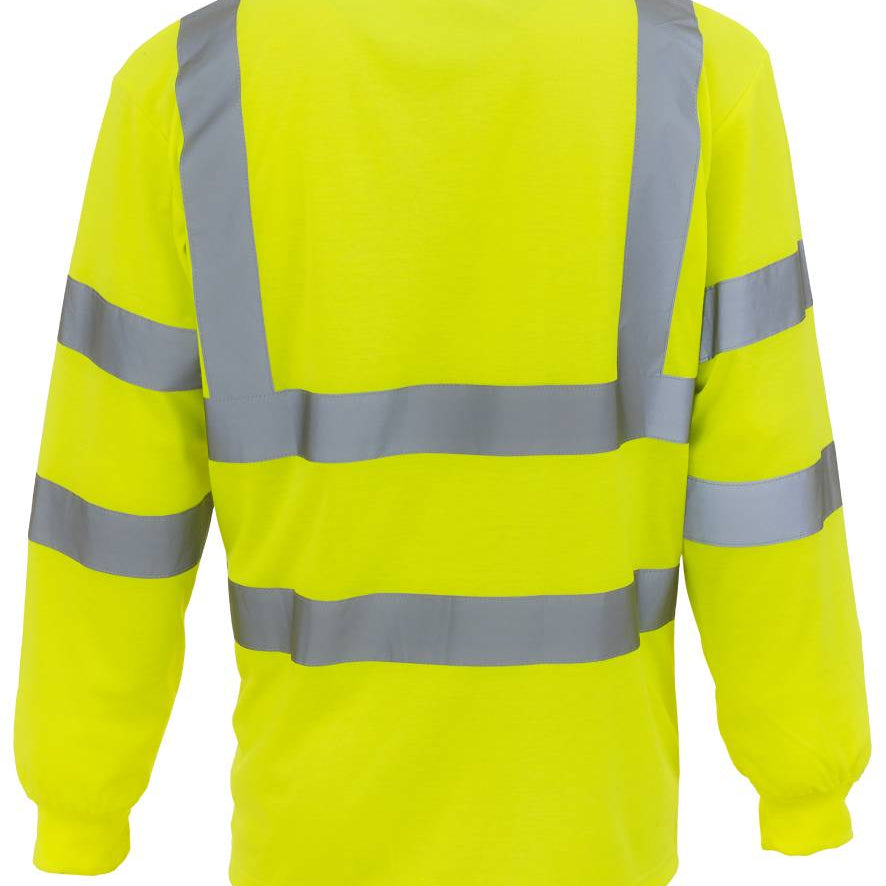 Men's Classic High Visibility Long Sleeve T-Shirt - Yellow