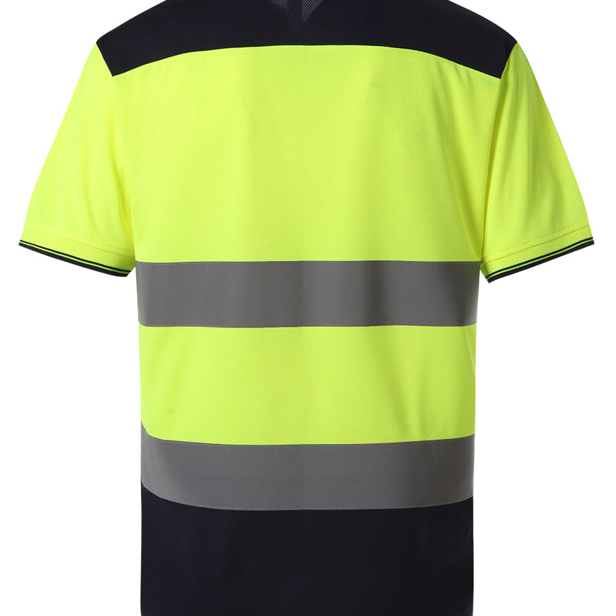 Men's Classic High Visibility Two Tone T-Shirt - Yellow