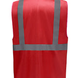 Unisex Recycled Executive Waistcoat - Red
