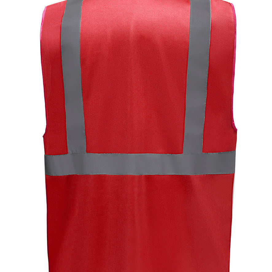 Unisex Recycled Executive Waistcoat - Red