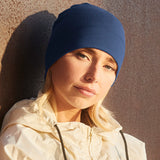 Unisex Super Warm Classic Ribbed Knitted Beanie - Steel Blue